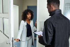 Wescot debt collector at door