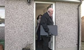 bailiff with TV